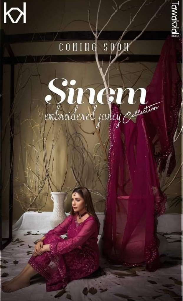 Sinem Embroidered Fancy Collection 2023 by Tawakkal